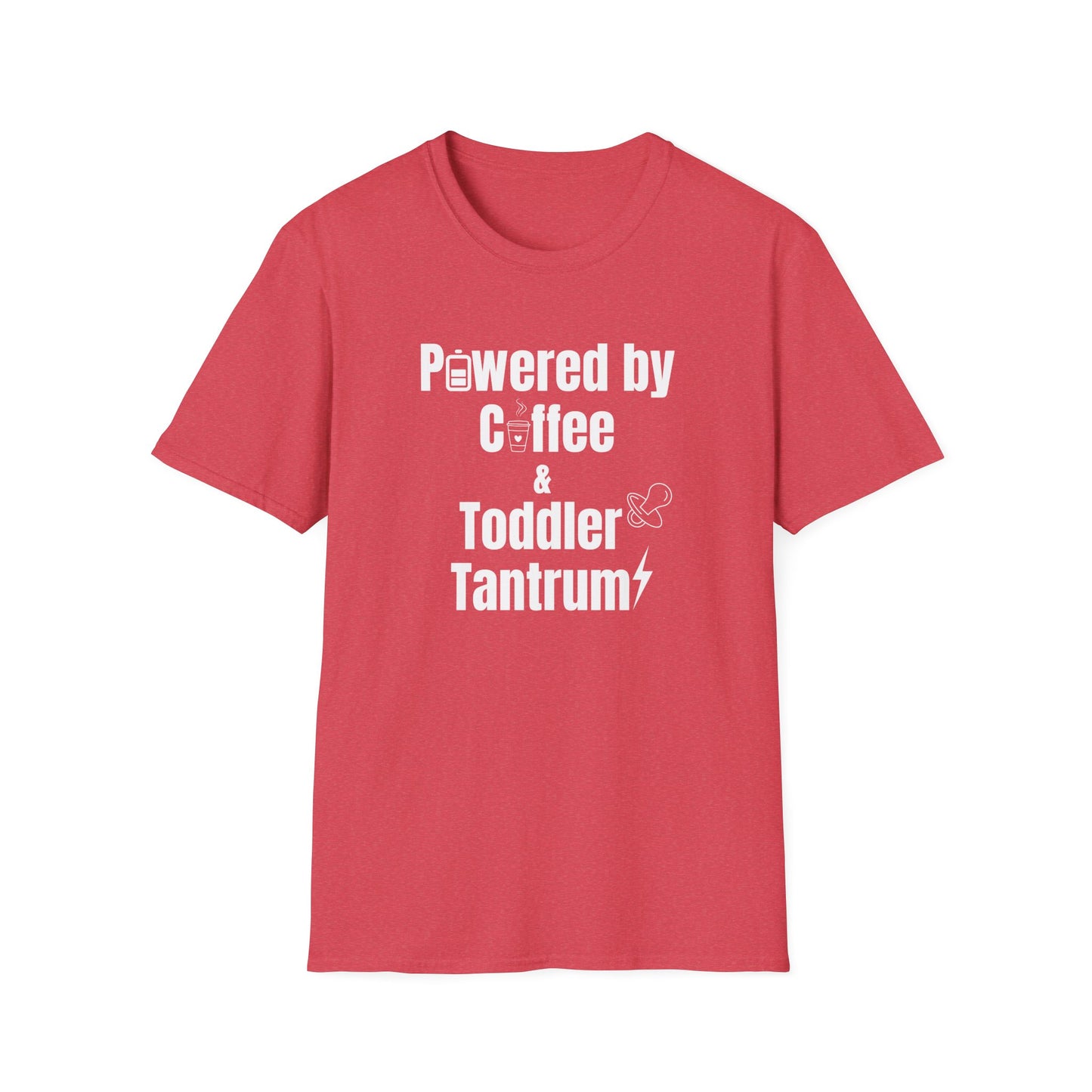 Powered by Coffee & Toddler Tantrum - Funny T-shirt